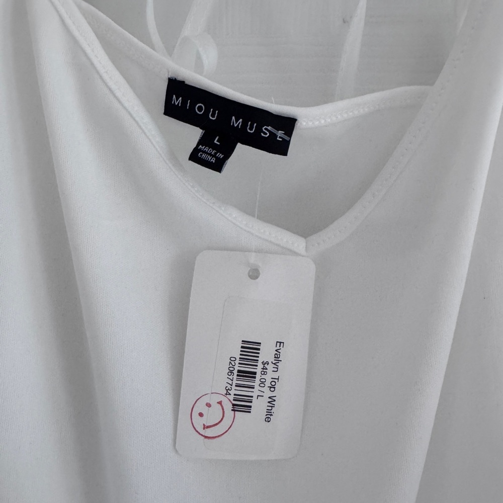 Evalyn Sheer White Top - Picture 6 of 6